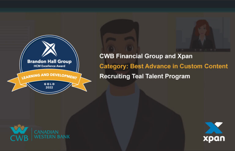CWB Financial Group and Xpan win Gold Award of Excellence at Brandon Hall Awards