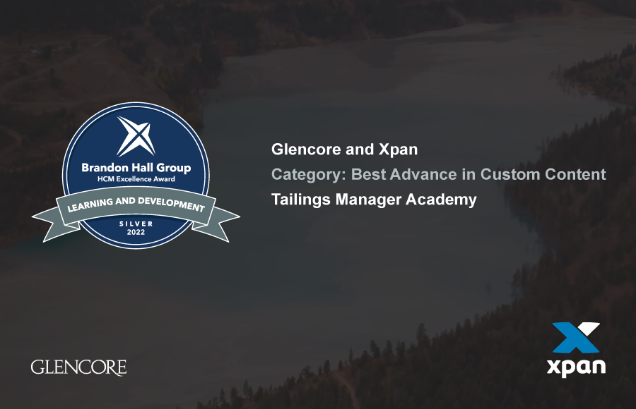 Glencore and Xpan Brandon Hall Group Silver Award Of Excellence